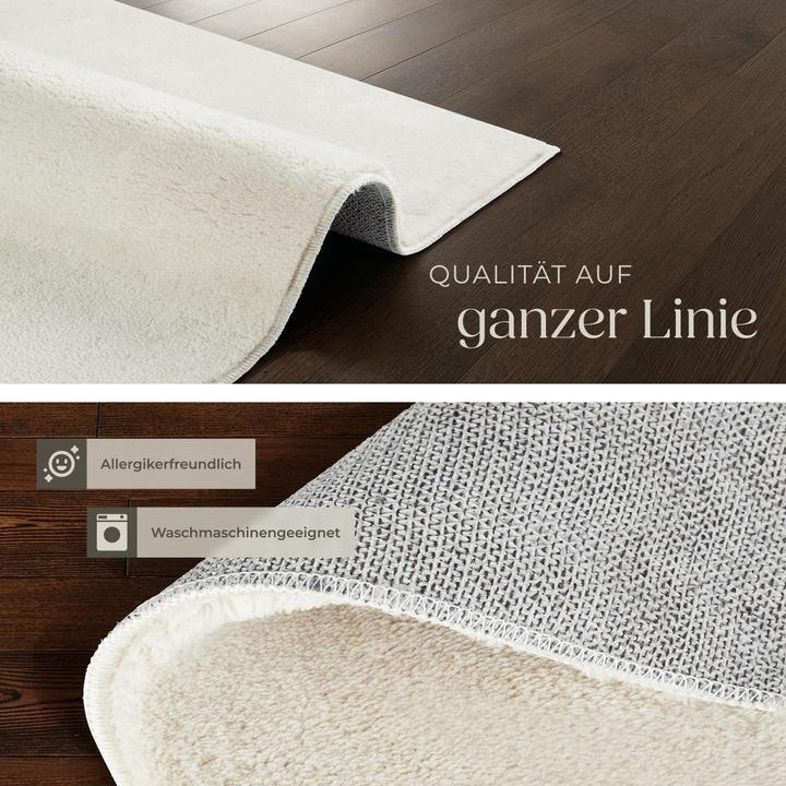 Produktbild tectake Kurzflorteppich Soft Zone (120 x 170 cm)