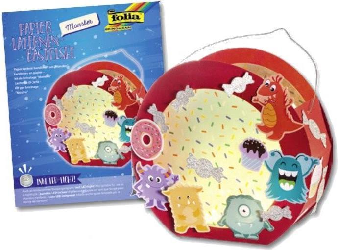 Actual product image Folia Lantern craft kit Monster