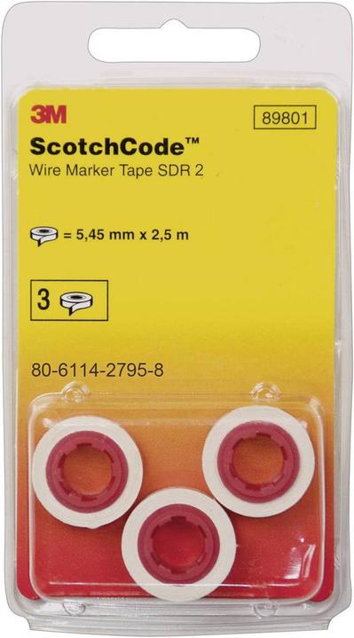 3M Bedruckte Klebemarker code™ Kabelmarkierer Nachfüllrollen