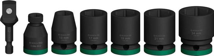 Produktbild Bosch Professional Zubehör PRO Impact Steckschlüsseleinsatz-Set (19 mm, 24 mm, 21 mm, 17 mm, 13 mm)