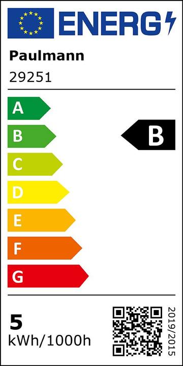 Energy Label Paulmann AGL Eco-Line (E27, 4 W, 806 lm, 1 x, B)