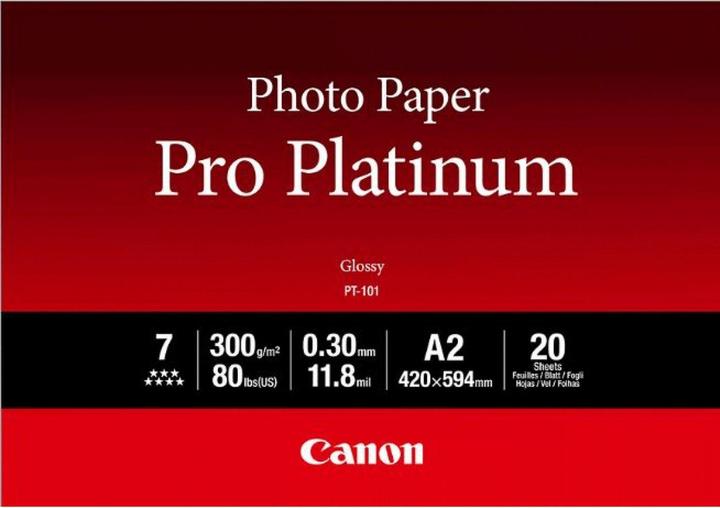 Actual product image Canon Photo paper Pro Platinum (300 g/m², A2, 20 x)
