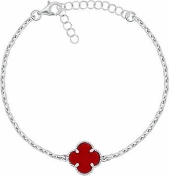 Brilio Silver - Silver Bracelet for Women Four Leaf Clover BRC190WR