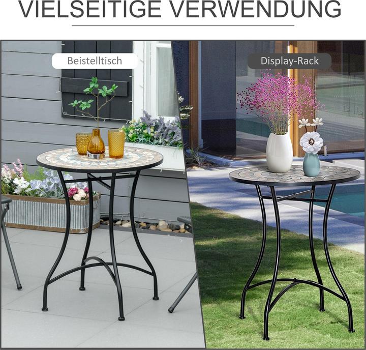 Produktbild Outsunny Runder Mosaiktisch (60 cm)