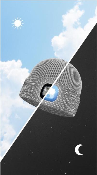 Actual product image P.A.C. Lumo Reflective LED Beanie