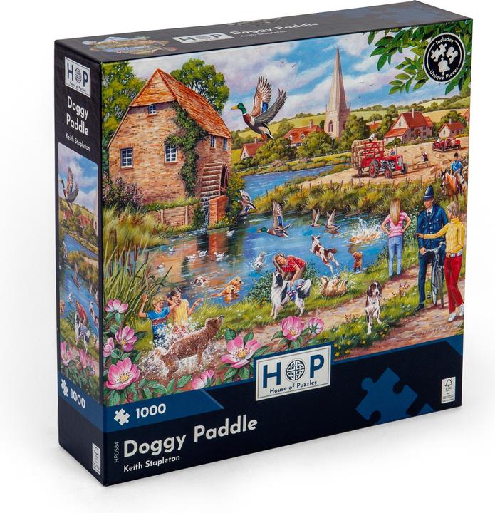 Produktbild The House of Puzzles Puzzle 1000 pieces Doggy Paddle (1000 Teile)