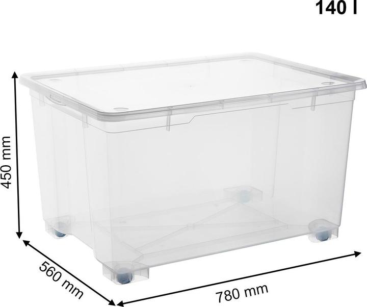 Actual product image Rotho Clear (78 x 56 x 45 cm, 140 l)