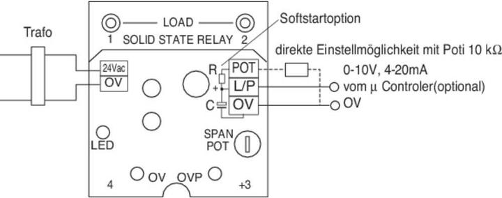 Actual product image Appoldt Solid state relay dimmer and soft start module PA100V
