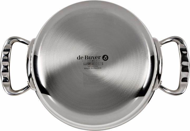 Image du produit de Buyer Poêle à frire à faible affinité avec couvercle 20 cm (20 cm, Casserole, Aluminium, Acier inoxydable)