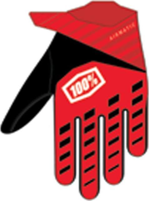 100% Gants Airmatic Youth rouge-noir KXL (XXL)