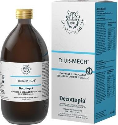 Immagine prodotto Gianluca Mech Decottopia Diur-Mech per il drenaggio dei liquidi corporei con equiseto 500ml (500 ml)