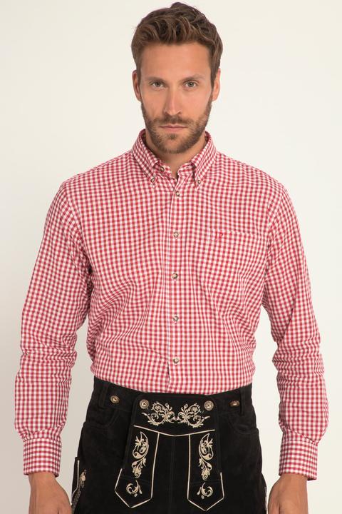 Produktbild JP1880 Karohemd, Tracht, Langarm, Buttondown-Kragen, Modern Fit (5XL)