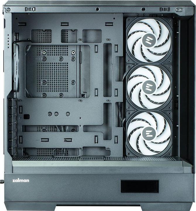 Actual product image Zalman GHE P50 DS ATX Case Tempered Glass Panoramic View - Black (ATX)