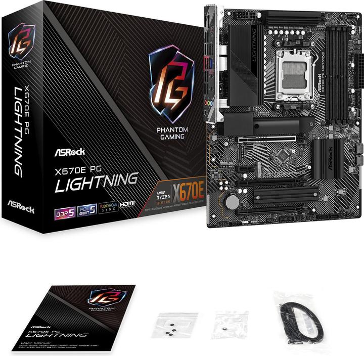 Actual product image AsRock X670E PG Lightning (AM5, AMD X670E, ATX)