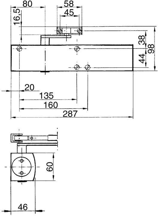 Actual product image Geze TS 4000 (Glass door, Indoor)