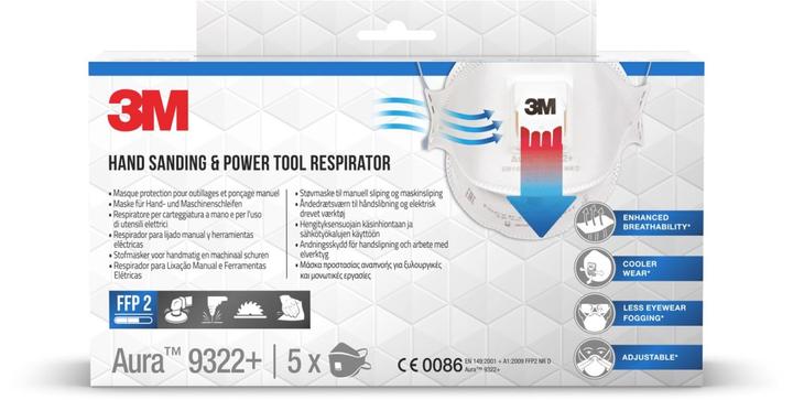 Produktbild 3M Atemschutzmaske, weiss (FFP2 R D, FFP2, 5 x)
