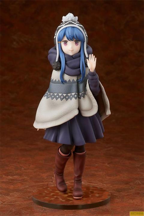 Actual product image Hobby Stock Laid-Back Camp Statue 1/7 Rin Shima Lake Shibire Camping Ver. 22 cm