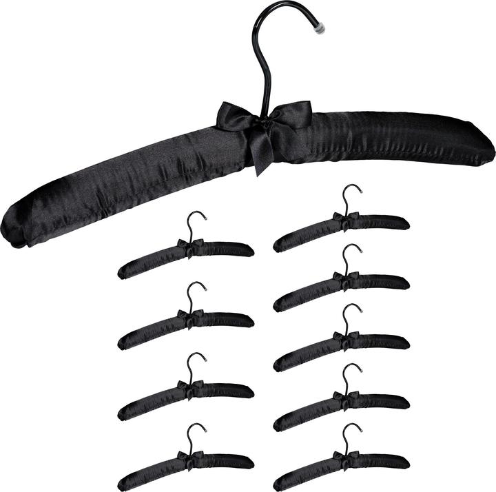 Actual product image Relaxdays Satin Clothes Hanger Set (1 x)