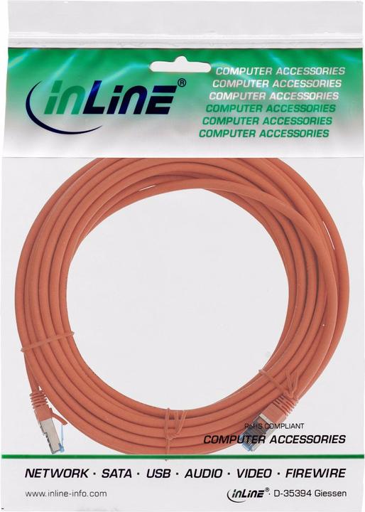 Produktbild InLine Patchkabel (S/FTP, CAT6a, 0.25 m)