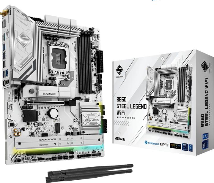 AsRock B860 Steel Legend WiFi DDR5 Intel S retail (LGA 1851, Intel B860, ATX)