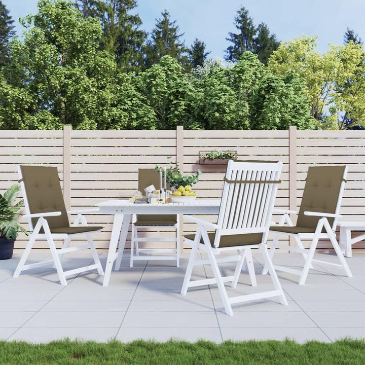 Produktbild VidaXL Hochlehner-Auflagen 4 Stk. Stoff (120 x 50 x 4 cm)