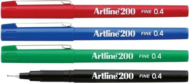 Actual product image Artline Fibre pen 200 (Black, 1 x)