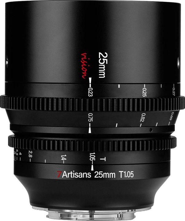 7artisans 25 mm T1.05 Sony E (Sony E, APS-C / DX)