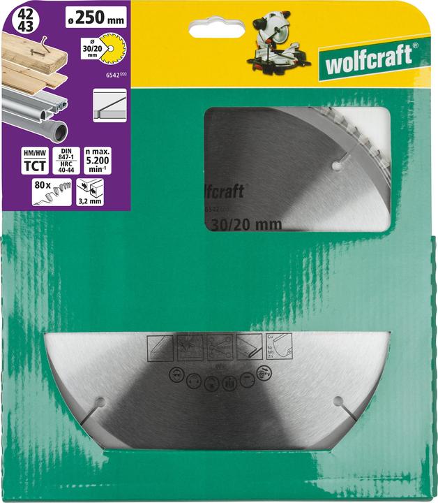 Actual product image wolfcraft wolfcraft 1 Kapp/Gehr.sägeblatt HM 96 Zähne ø305mm