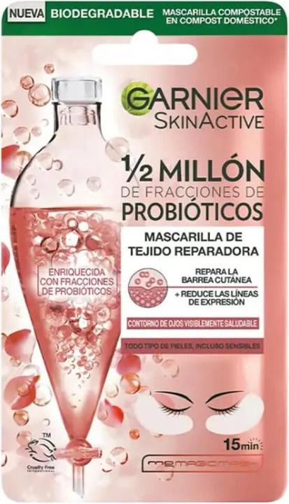 Garnier SKINACTIVE mask tissu ojos reparadora x 2 parches