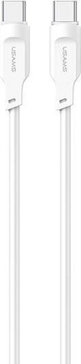 Image du produit Usams Câble de charge type-C vers type-C - Blanc (1.20 m, 100 W)