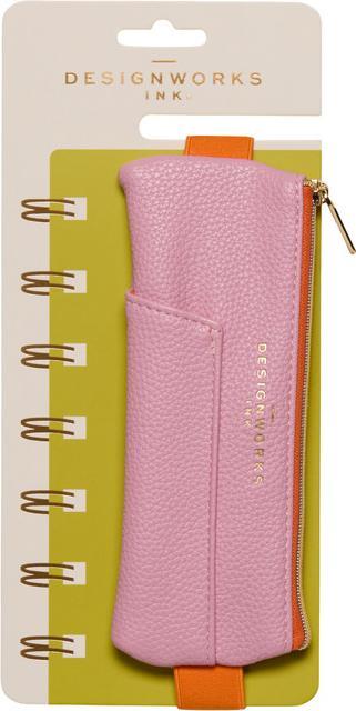 Produktbild Designworks Vegan Leather Pen Pouch - Pink | Orange