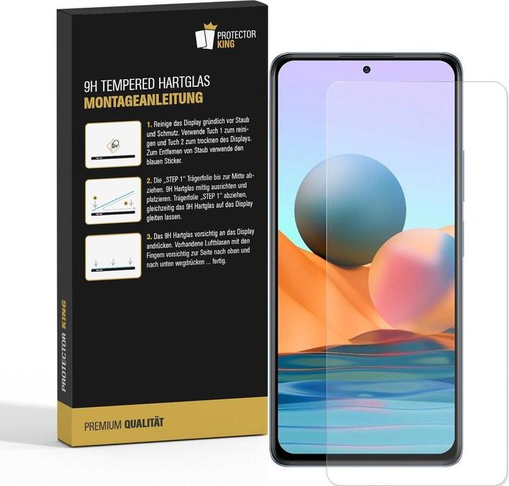 Produktbild Protectorking 1x echtes Tempered 9H Panzerhartglas 3D KLAR (1 Stück, Xiaomi Redmi Note 10 Pro Max)