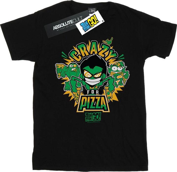 Teen Titans Go Crazy For Pizza TShirt Jungen (128)