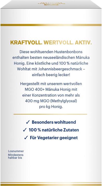 Produktbild Manuka Health MGO 400+ Manuka Lutschbonbons Schwarze Johannisbeere 100 g (1 Stück, Tabletten, 100 g)