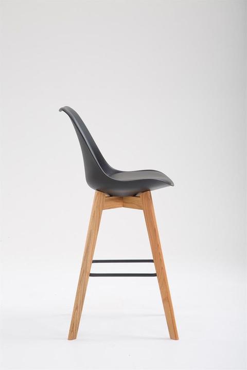 Actual product image Swisshandel24 Metz plastic bar stool Natura, black