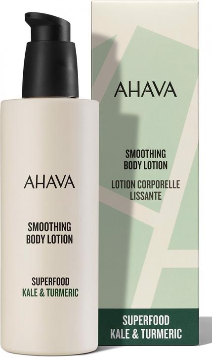 Produktbild Ahava Superfood Smoothing Body Lotion "Kale & Turmeric" - Intensiv feuchtigkeitsspendende Körperloti (Körpercreme, 250 ml)