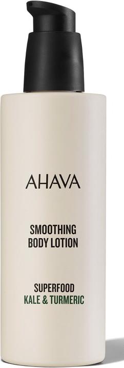 Ahava Superfood Smoothing Body Lotion "Kale & Turmeric" - Intensiv feuchtigkeitsspendende Körperloti (Körpercreme, 250 ml)