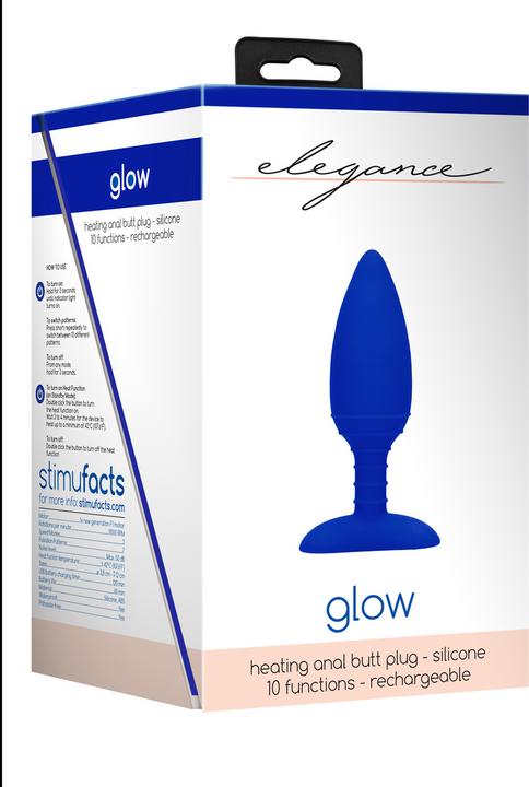 Actual product image Doc Johnson Heating Anal Butt Plug - Glow
