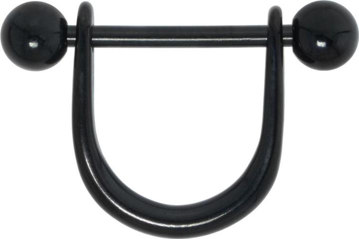 Bijouteria Brustpiercing (PVD Beschichtung (schwarz), Chirurgenstahl 316L)