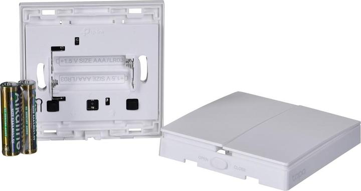 Productafbeelding TP-Link Tapo Smart Switch, 2-standen 1-Weg, Kantelen, Wit, 1 st., Batterij, AAA, 50/60 Hz