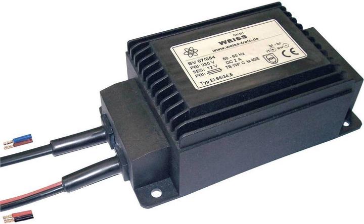 Produktbild Weiss Elektrotechnik Kompaktnetzteil Transformator Kompaktnetzteile mit eingebauter Gleichrichtung und Glättung