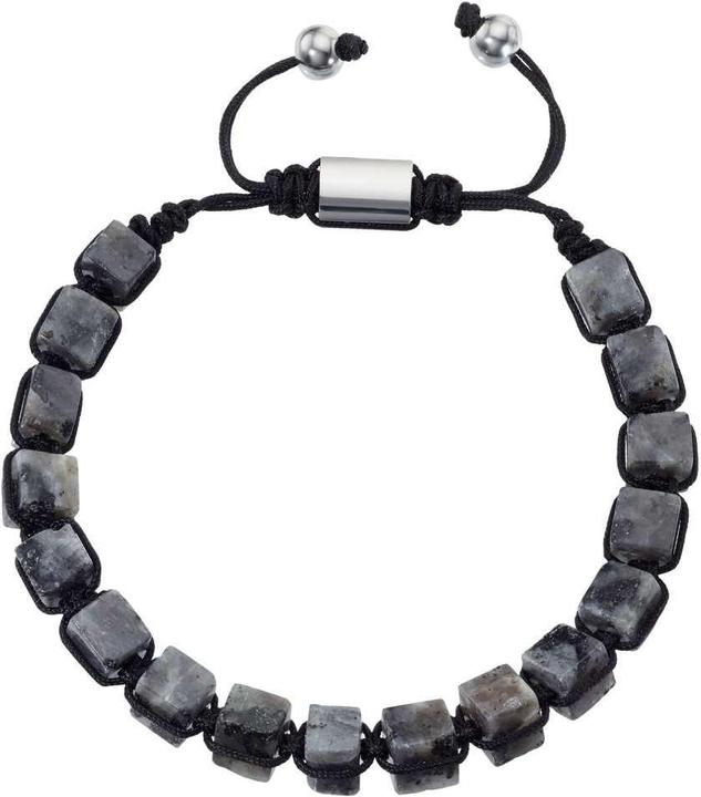 Bijouteria Armband (25 cm, Spektrolith, Nylon, Edelstahl)