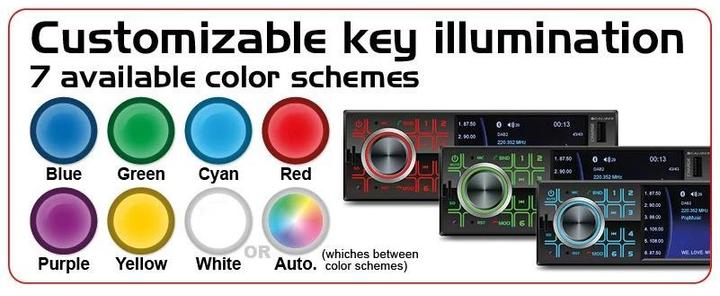 Actual product image Caliber Car radio RMD404 1 DIN