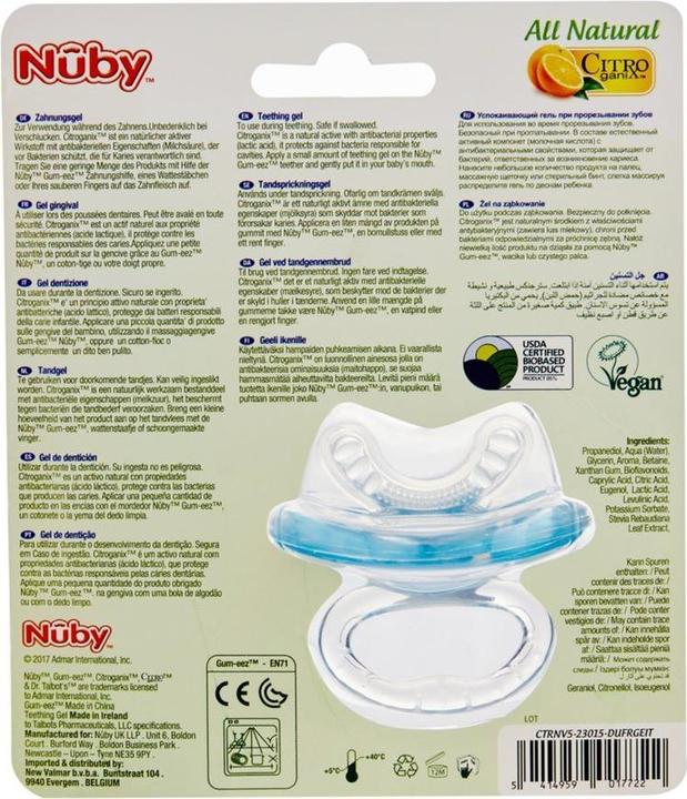 Immagine prodotto Nuby Gel per la dentizione tutto naturale con Beissnuggi