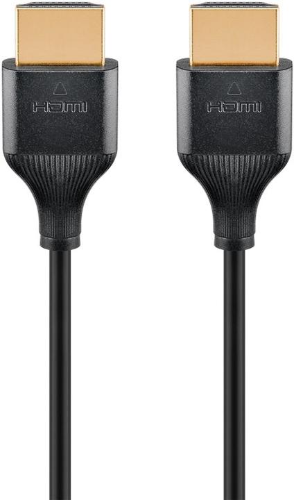 Produktbild Goobay Slim High Speed HDMI-Kabel mit Ethernet (1 m, HDMI)