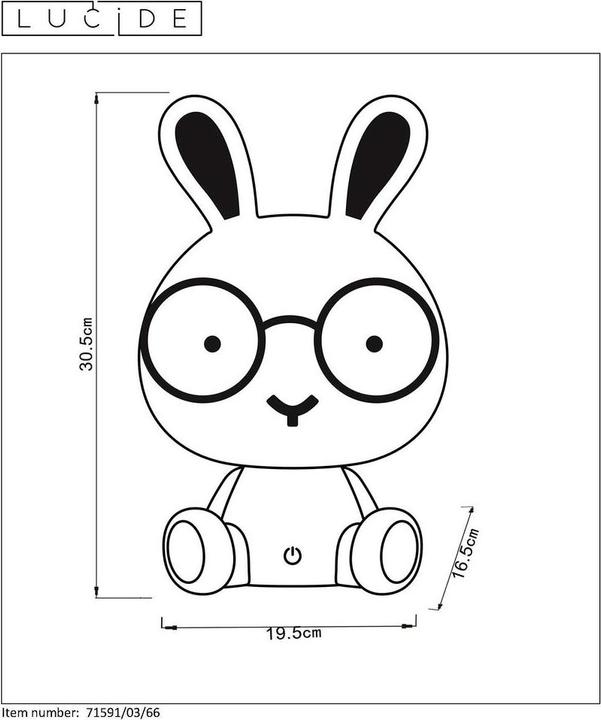 Image du produit Lucide Dodo Lapin (295 lm)
