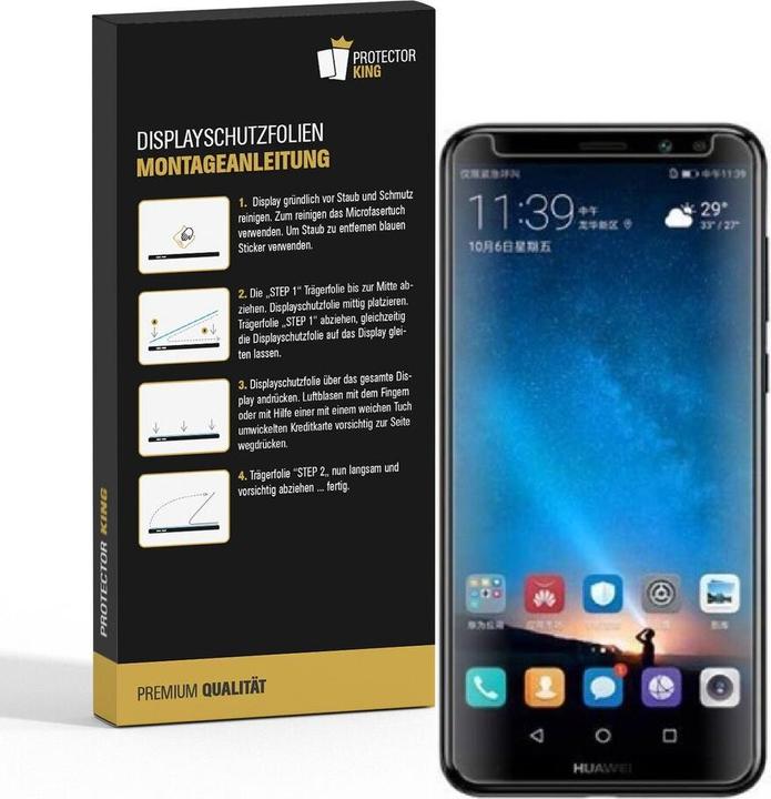 Produktbild Protectorking 3x Premium Displayschutzfolie 3D KLAR (3 Stück, Huawei Mate 10 Lite)