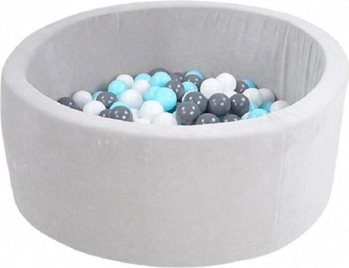 Immagine prodotto Knorrtoys Bällebad soft - "Grey" - 300 balls creme/grey/lightblue (ca. 6cm Durchmesser)
