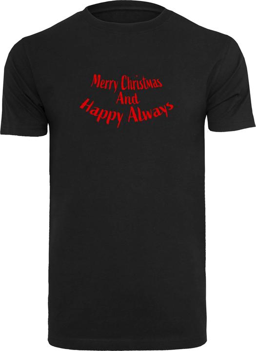 Merchcode Merry Christmas And Happy Always T-Shirt Round Neck - 116935