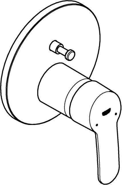 Actual product image Grohe Eurostyle Cosmopolitan single-lever bath mixer